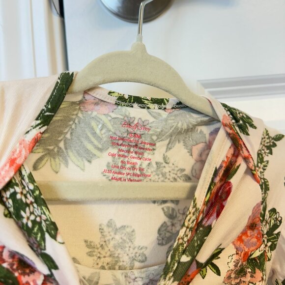 EVERLY GREY 2 Pc Matching Set in Beige Floral Size 0-3 Months - Picture 4 of 5